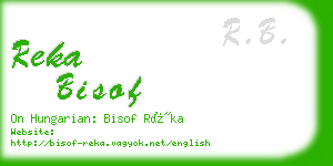 reka bisof business card